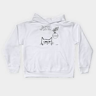 Christmas Tree Cat Kids Hoodie